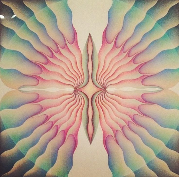 Symmetrical painted flower